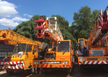 XE CẨU HOÀNG HẢI LẮP ĐẶT THIẾT BỊ NỒI HƠI TẠI NAM TÂN UYÊN